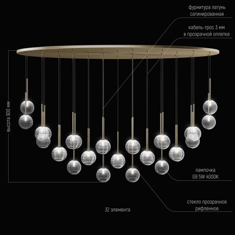 Dizajnerski luster „Sfera 32“